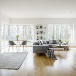 Beautiful living room with hardwood flooring in Austin, TX